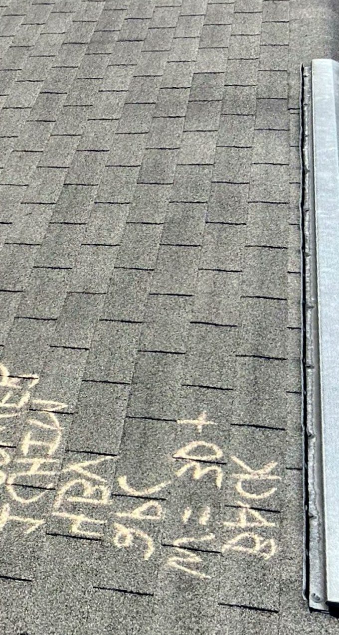 Before: Storm damage · Replaced